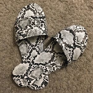 SNAKESKIN SANDALS